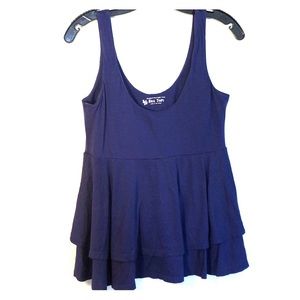 Navy Victoria Secret bra top tiered tank